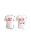 ONE PIECE: RED - T-SHIRT - MAGLIA BIANCA LOGO ROSSO (T-SHIRT M)