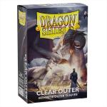 DRAGON SHIELD - 100 BUSTINE OVER SLEEVES - CLEAR MATTE OUTER SLEEVES