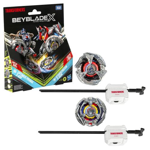 BEYBLADE-X - TRANSFORMERS - COLLABORATION MULTIPACK - OPTIMUS PRIMAL STARSCREAM