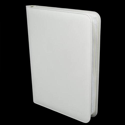 ULTRA PRO ALBUM 9 TASCHE - VIVID ZIPPERED PRO BINDER 360 CARTE - BIANCO WHITE