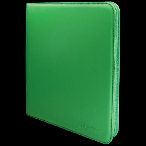 ULTRA PRO ALBUM 12 TASCHE - VIVID ZIPPERED PRO BINDER 480 CARTE - VERDE GREEN