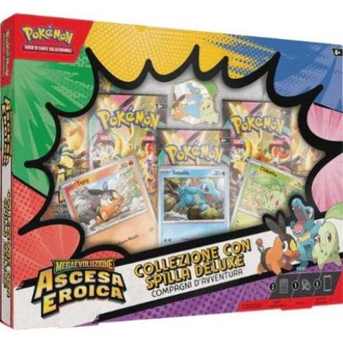 POKEMON ASCESA EROICA COLLEZIONE CON SPILLA DELUXE COMPAGNI D'AVVENTURA - ITA