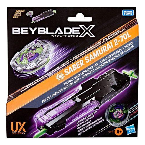 BEYBLADE-X - SABER SAMURAI 2-70L VICTORY GRIP LAUNCHER