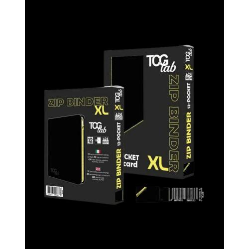 TCGLAB - ZIP BINDER XL - ALBUM 12 POCKET - 624 CARD - BLACK NERO