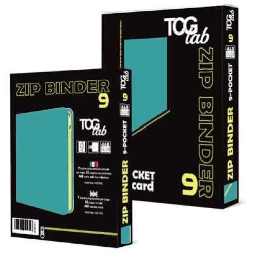 TCGLAB - ZIP BINDER - ALBUM 9 POCKET - 468 CARD - SKY CELESTE