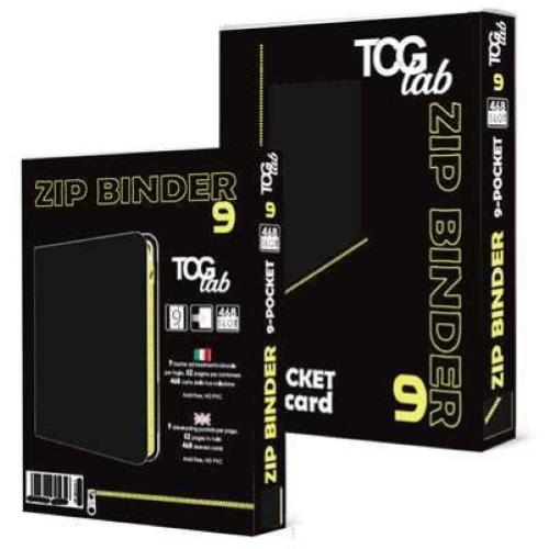TCGLAB - ZIP BINDER - ALBUM 9 POCKET - 468 CARD - BLUE BLU SCURO