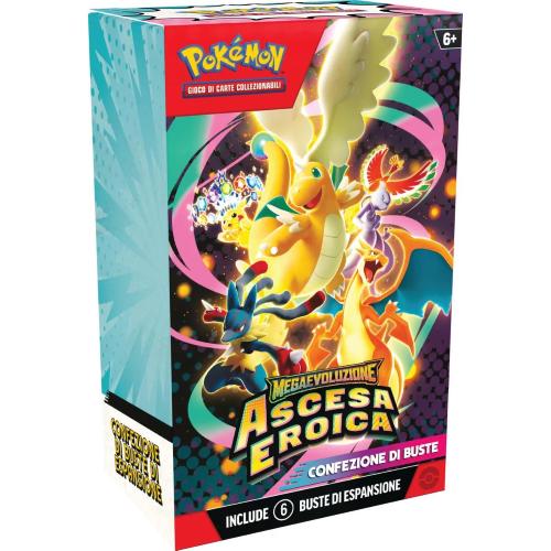POKEMON ASCESA EROICA - BUNDLE 6 BUSTE DI ESPANSIONE - ITA - SEALED 