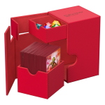 ULTIMATE GUARD - FLIP N TRAY 100+ XENOSKIN MONOCOLOR RED ROSSO - DECK BOX PORTA MAZZO
