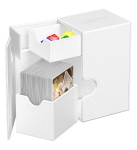 ULTIMATE GUARD - FLIP N TRAY 80+ XENOSKIN MONOCOLOR WHITE BIANCO - DECK BOX PORTA MAZZO