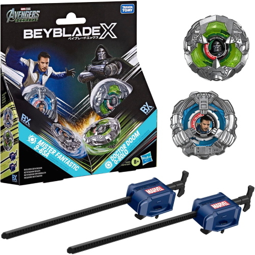 BEYBLADE-X - DUAL PACK MISTER FANTASTIC 9-65A DOCTOR DOOM 0-80L0