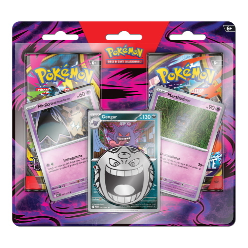 POKEMON BLISTER 2 BUSTE GENGAR MARSHADOW MIMIKYU - ITA