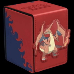 PORTA MAZZO POKEMON MEGA CHARIZARD Y - ALCOVE FLIP ULTRA PRO - NUOVO
